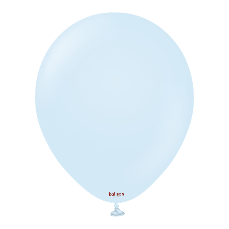 12" Kalisan Macaron Baby Blue Latex Balloons | 100 Count