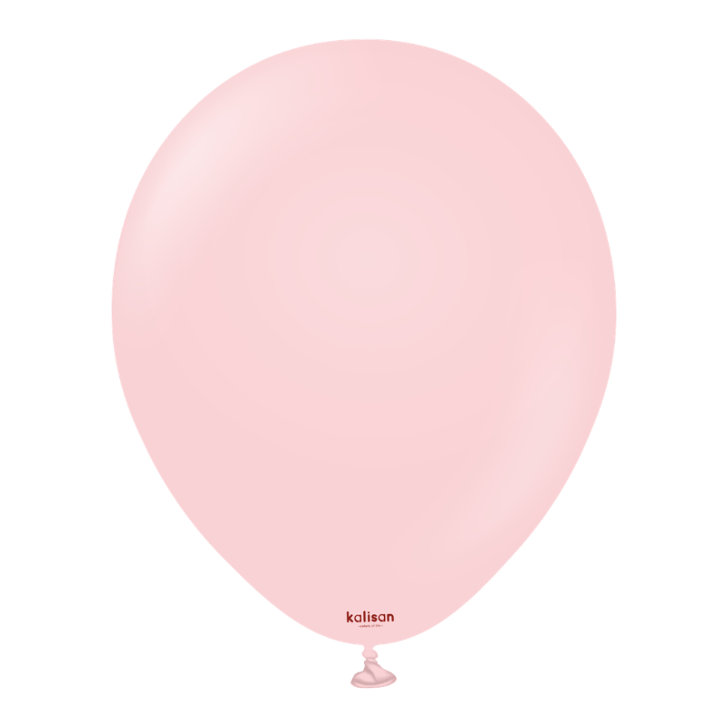 12" Kalisan Macaron Pink Latex Balloons | 100 Count