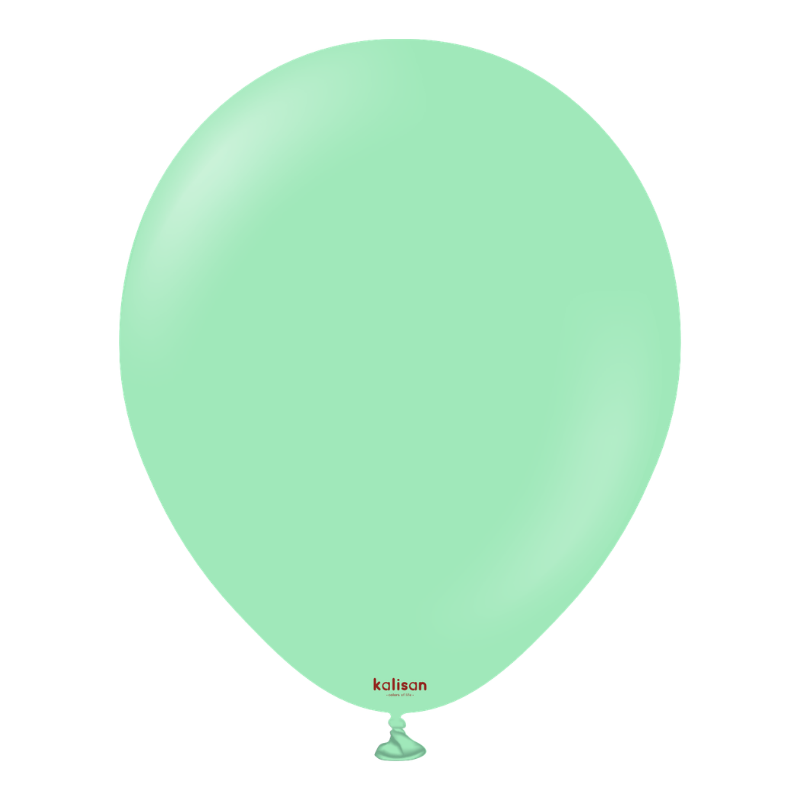 5" Kalisan Standard Mint Green Latex Balloons | 100 Count