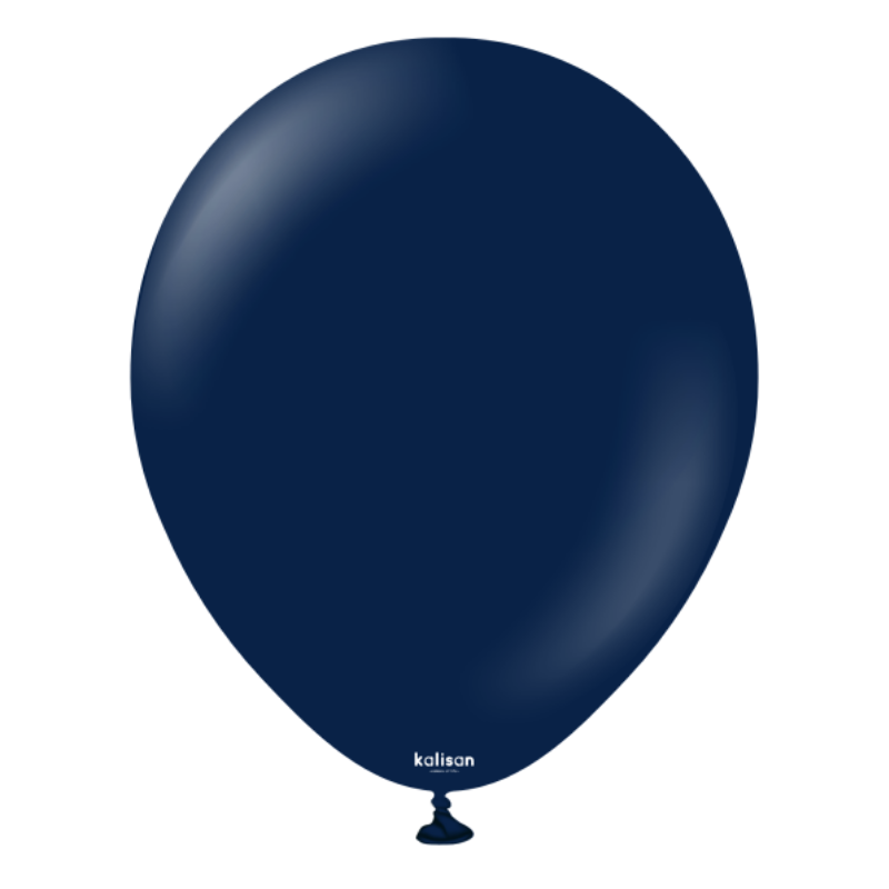 5" Kalisan Standard Navy Latex Balloons | 100 Count