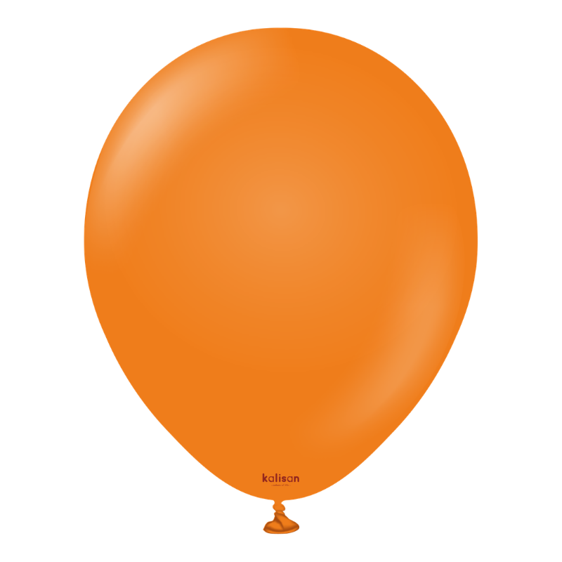 5" Kalisan Standard Orange Latex Balloons | 100 Count