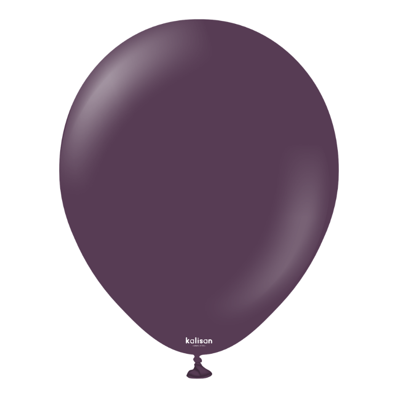 5" Kalisan Standard Plum Latex Balloons | 100 Count