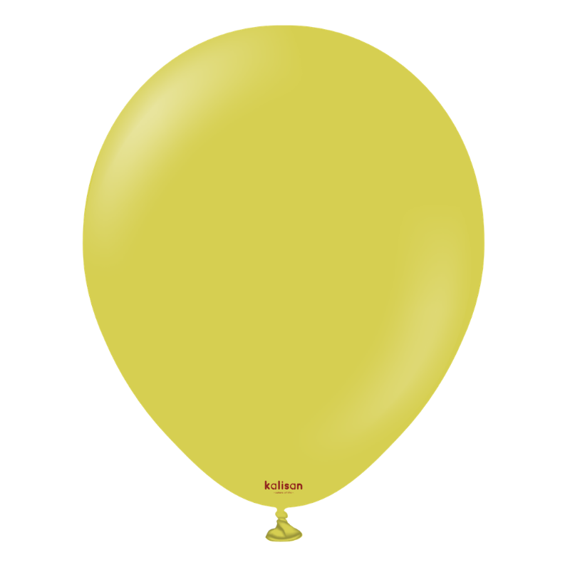 5" Kalisan Retro Olive Latex Balloons | 100 Count