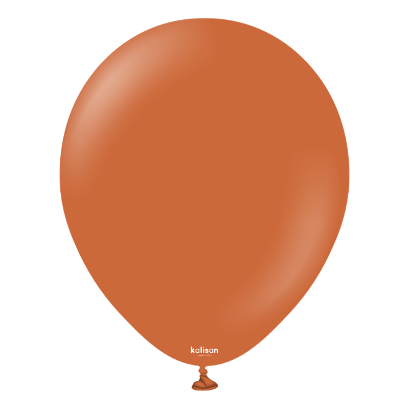 5" Kalisan Retro Rust Orange Latex Balloons | 100 Count