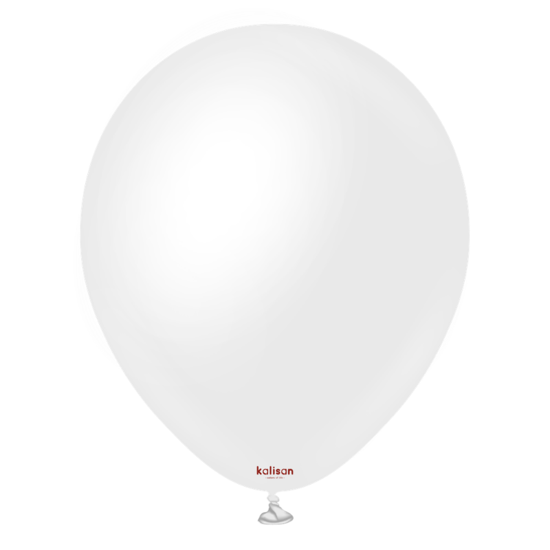 36" Kalisan Satin Snow White Latex Balloons | 2 Count