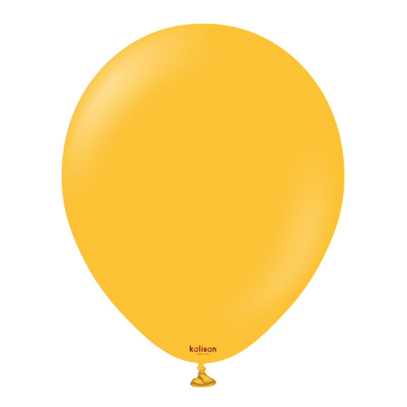12" Kalisan Standard Amber Latex Balloons | 100 Count