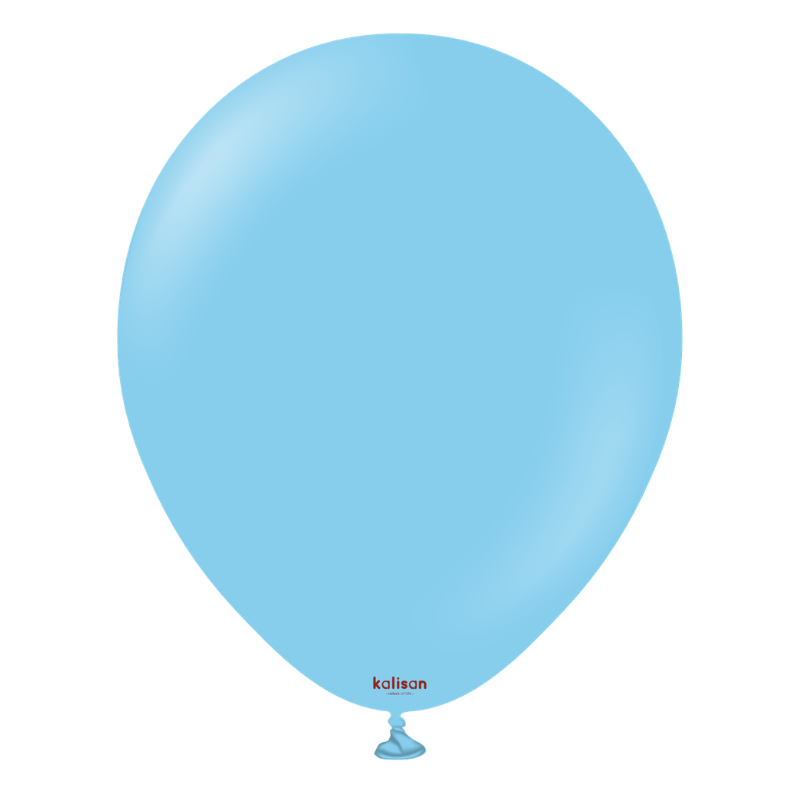 12" Kalisan Standard Baby Blue Latex Balloons | 100 Count