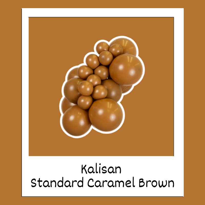 160M Kalisan Standard Caramel Brown Nozzle Up Modeling Latex Balloons | 50 Count