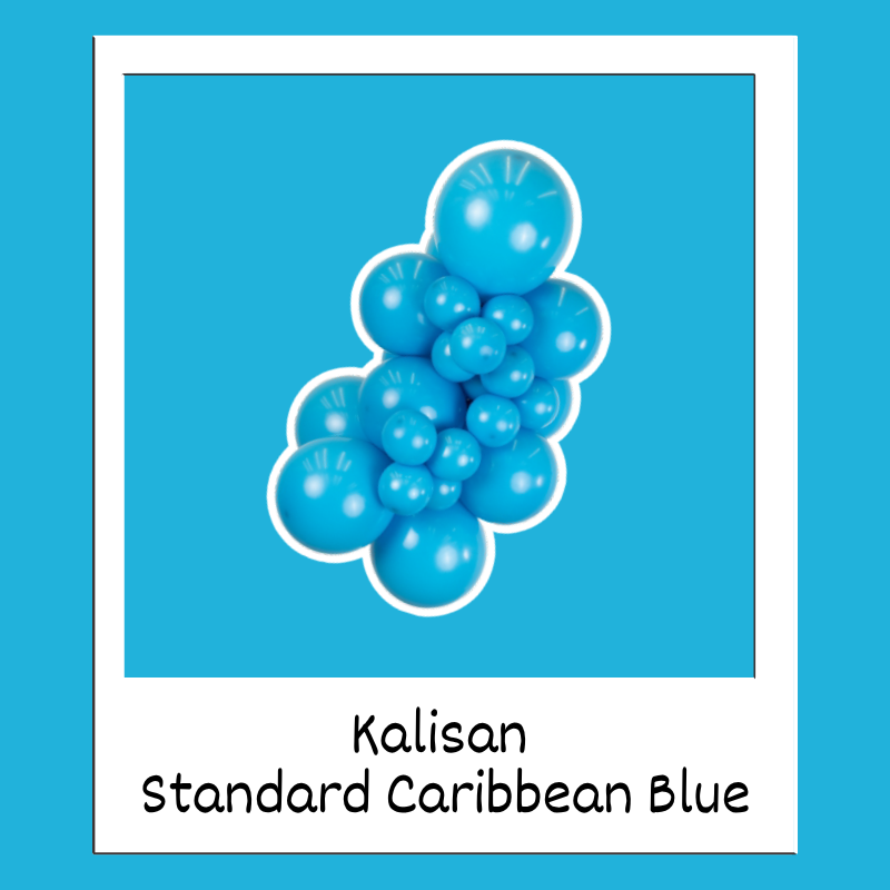 36" Kalisan Standard Caribbean Blue Latex Balloons | 2 Count