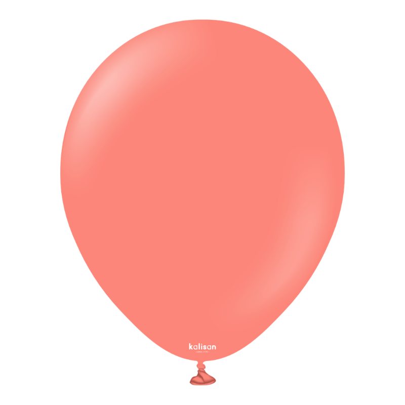 5" Kalisan Standard Coral Latex Balloons | 100 Count