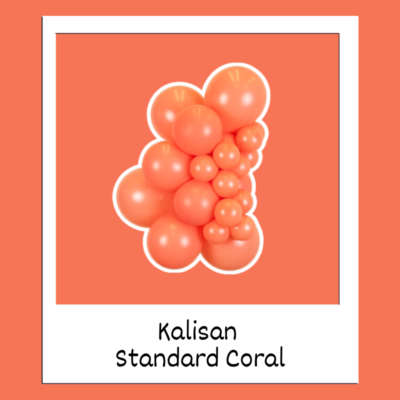 5" Kalisan Standard Coral Latex Balloons | 100 Count