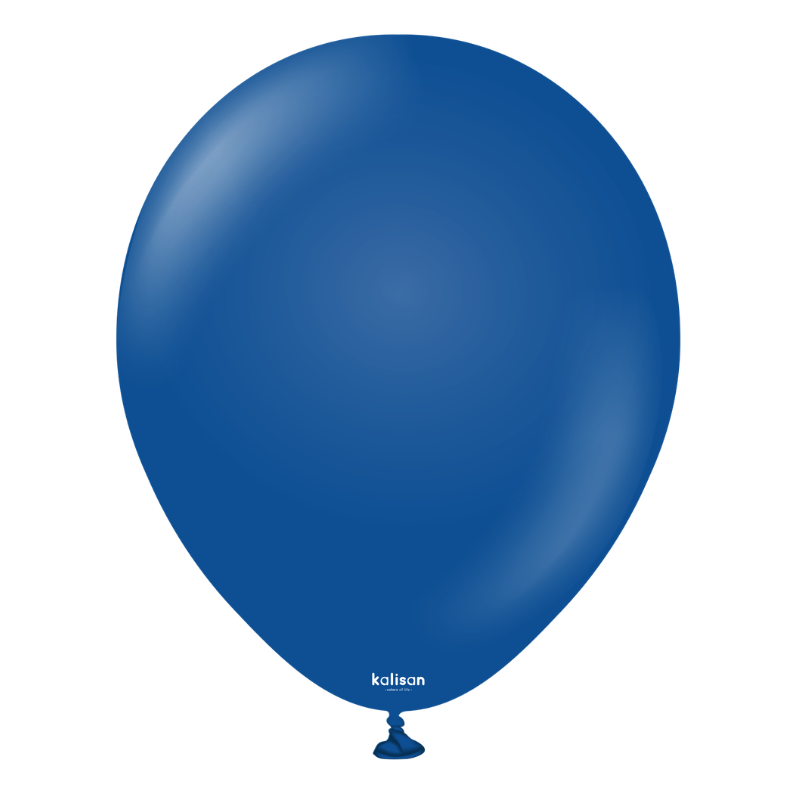 5" Kalisan Standard Dark Blue Latex Balloons | 100 Count