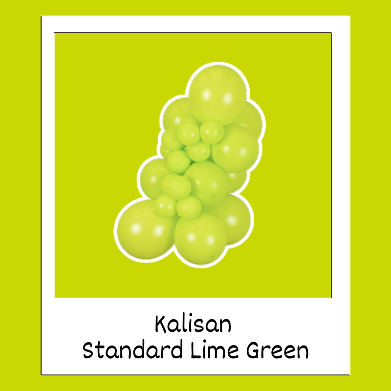 360M Kalisan Standard Lime Green Nozzle Up Modeling Latex Balloons | 50 Count