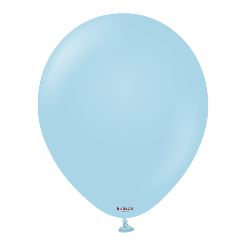 12" Kalisan Macaron Blue Latex Balloons | 100 Count