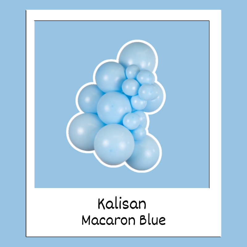 360M Kalisan Macaron Blue Nozzle Up Modeling Latex Balloons | 50 Count