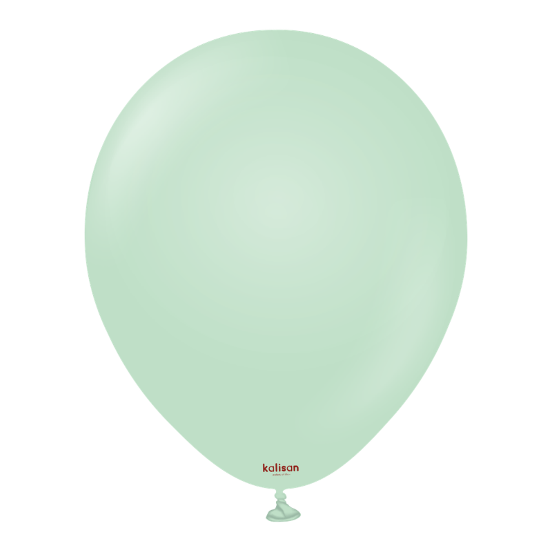 12" Kalisan Macaron Green Latex Balloons | 100 Count
