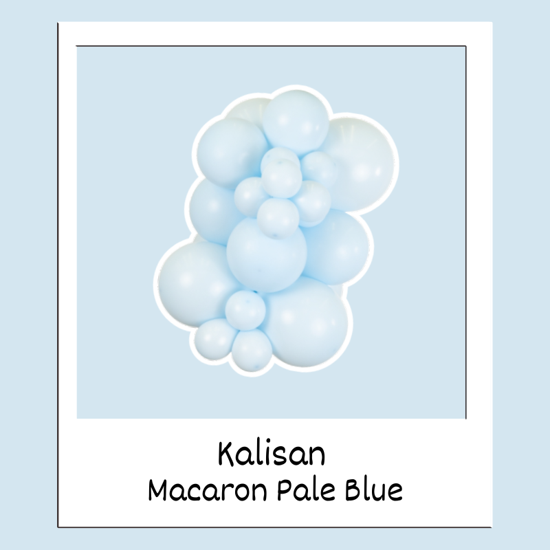 360M Kalisan Macaron Baby Blue Nozzle Up Modeling Latex Balloons | 50 Count