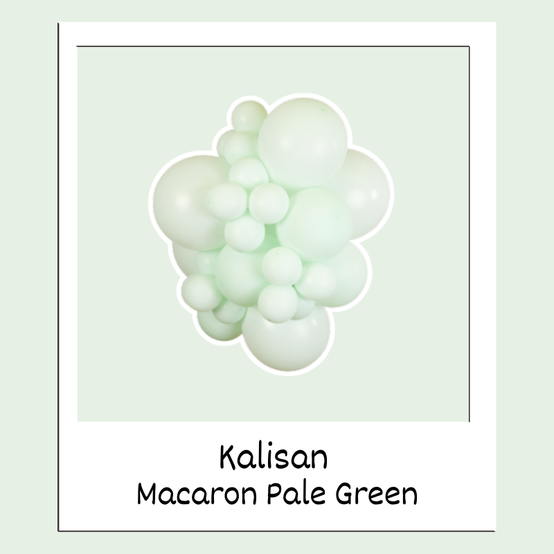 24" Kalisan Macaron Pale Green Latex Balloons | 2 Count