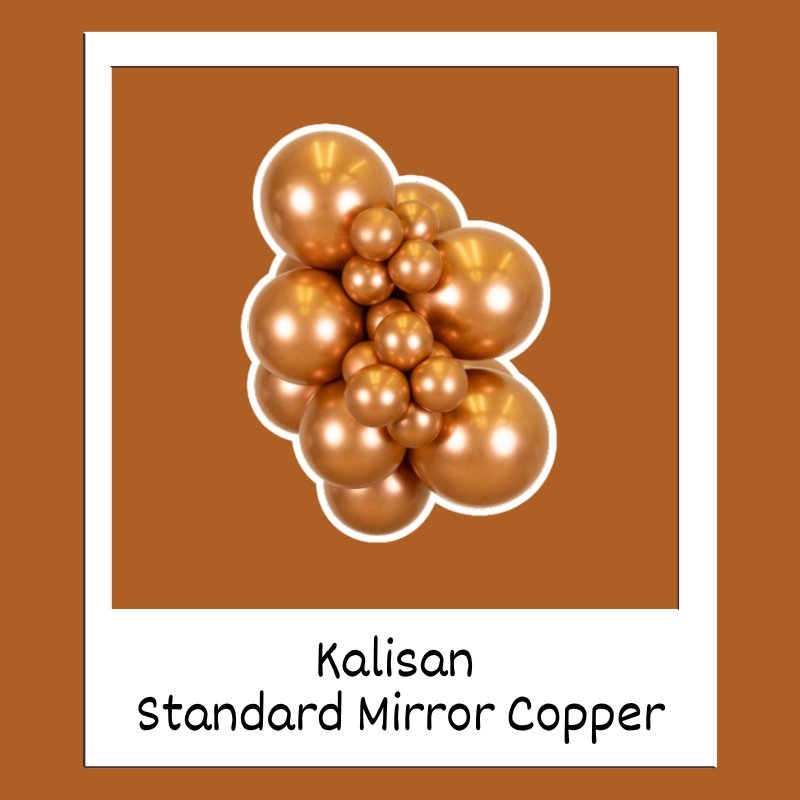 160M Kalisan Mirror Copper Nozzle Up Modeling Latex Balloons | 50 Count