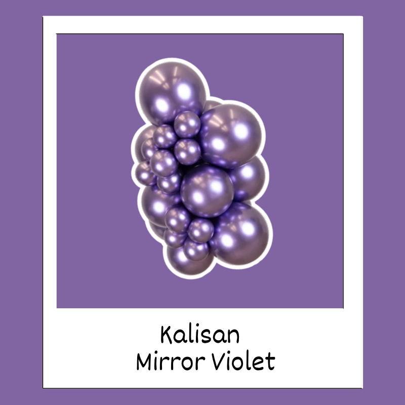 260M Kalisan Mirror Violet Nozzle Up Modeling Latex Balloons | 50 Count
