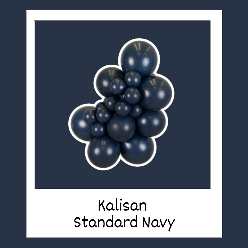 36" Kalisan Standard Navy Latex Balloons | 2 Count