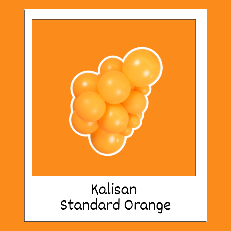 160M Kalisan Standard Orange Nozzle Up Modeling Latex Balloons | 50 Count
