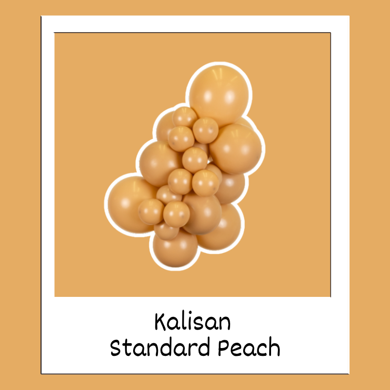 5" Kalisan Standard Peach Latex Balloons | 100 Count