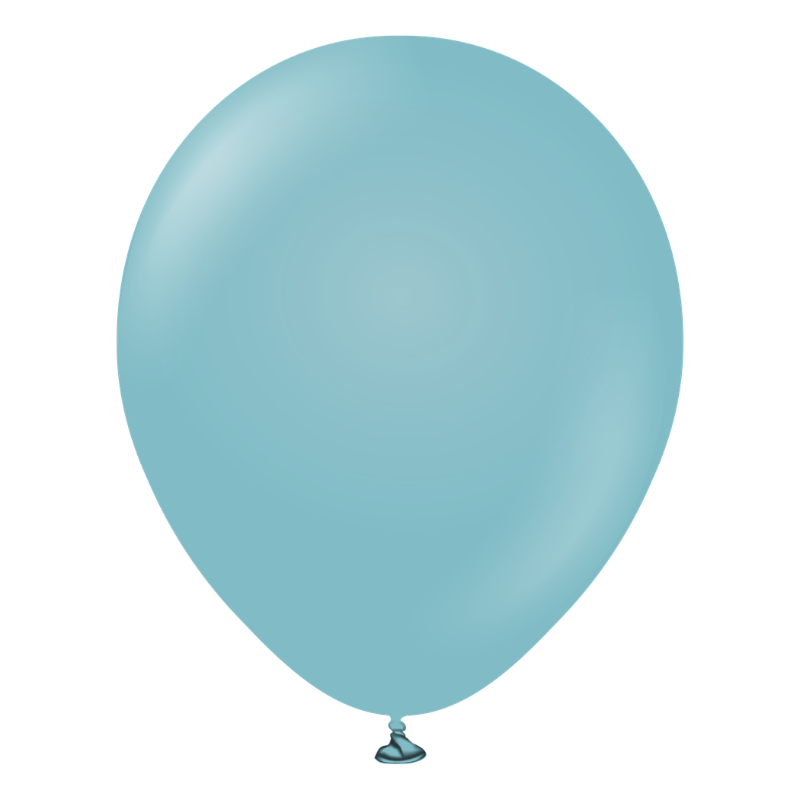 5" Kalisan Retro Blue Glass Latex Balloons | 100 Count