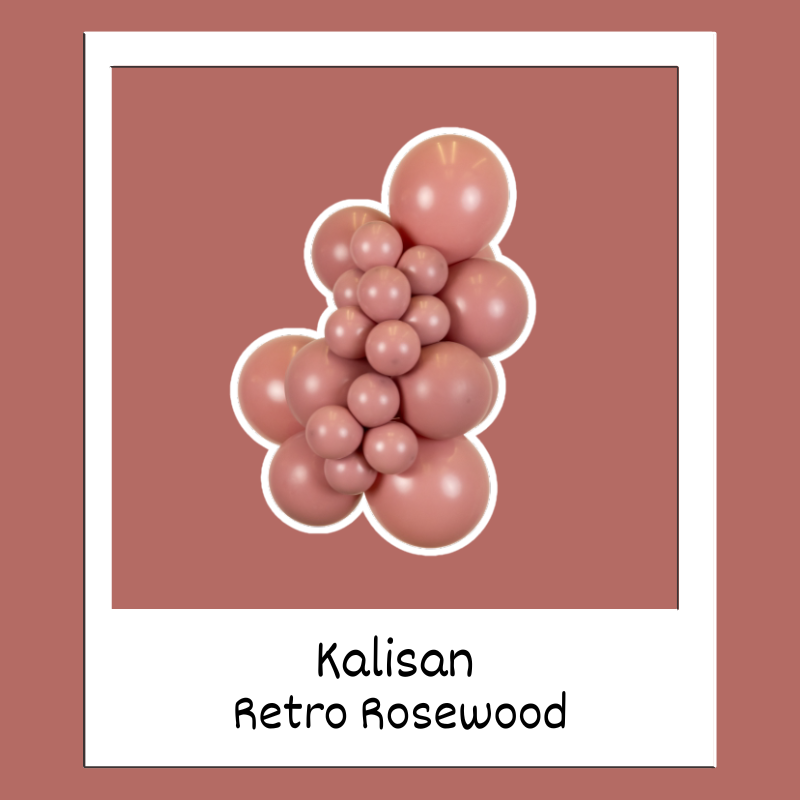 160M Kalisan Retro Rosewood Nozzle Up Modeling Latex Balloons | 50 Count