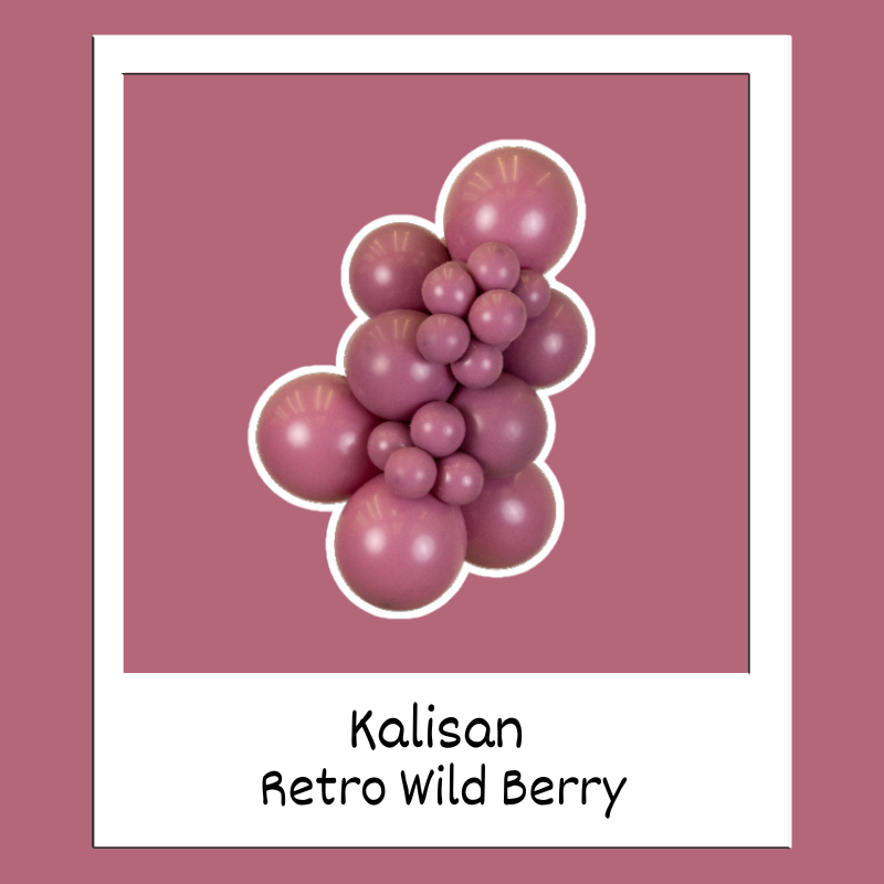 5" Kalisan Retro Wild Berry Latex Balloons | 100 Count