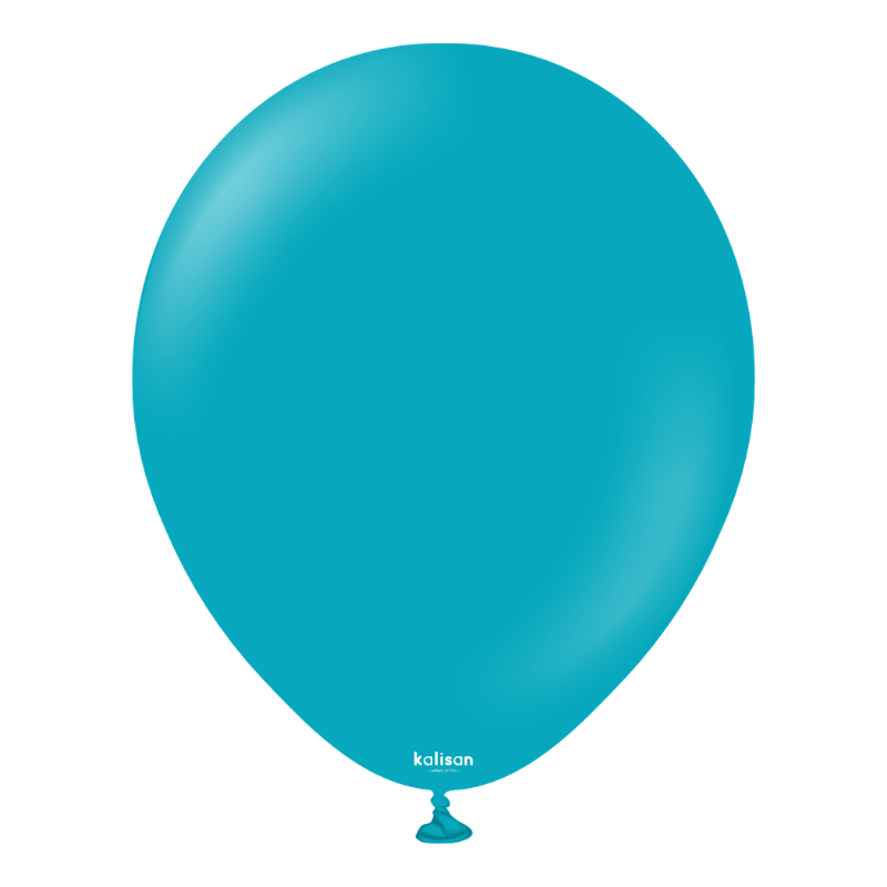 5" Kalisan Standard Turquoise Latex Balloons | 100 Count