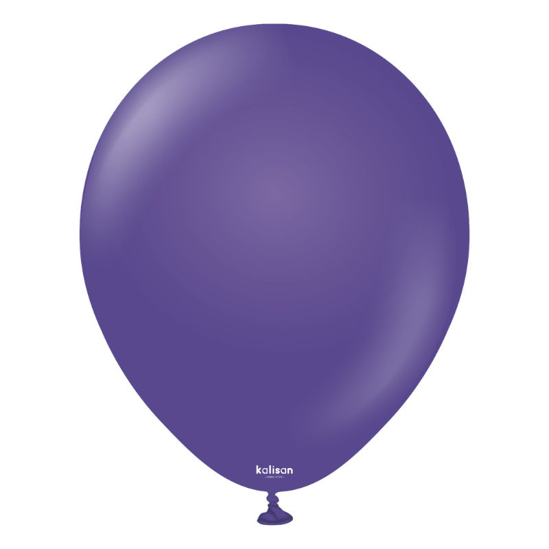 5" Kalisan Standard Violet Latex Balloons | 100 Count