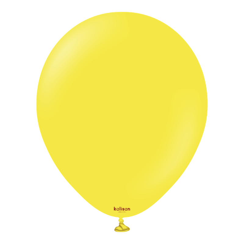 5" Kalisan Standard Yellow Latex Balloons | 100 Count