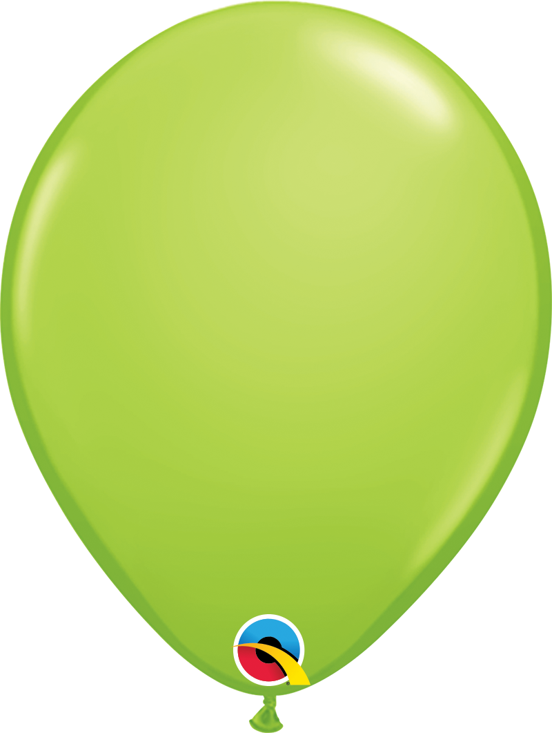 5" Qualatex Fashion Lime Green Latex Balloons | 100 Count