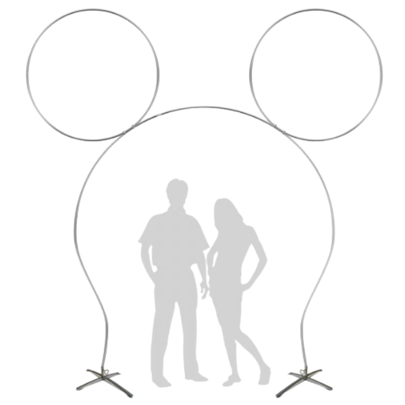 Kit de arco de globos con orejas de ratón | 10 pies de alto