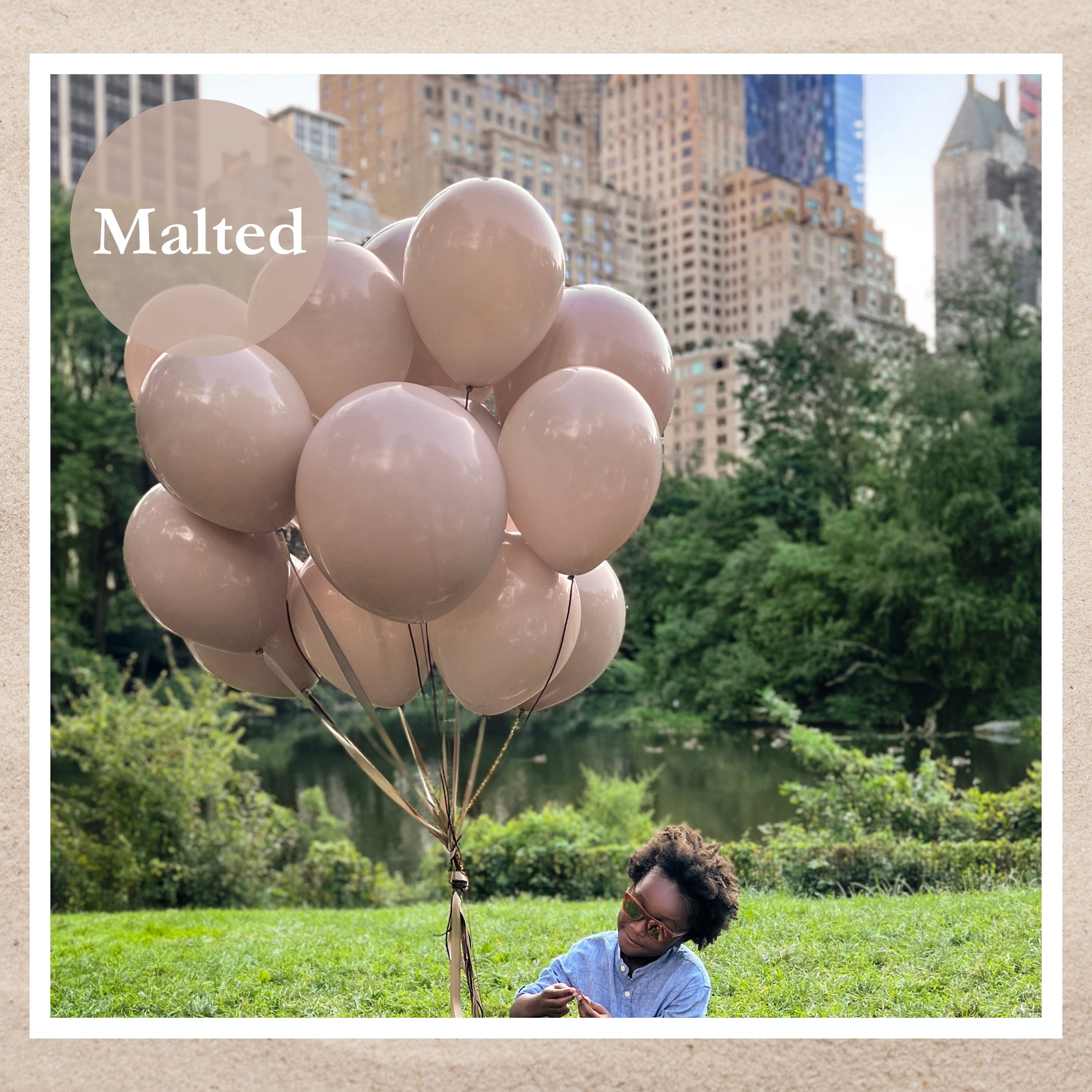 17" TUFTEX Malted - Tan Latex Balloons | 72 Count