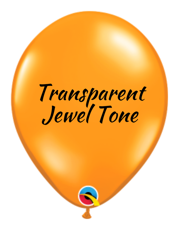 9" Qualatex Jewel Mandarin Orange Latex Balloons (Discontinued) | 100 Count