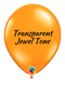9" Qualatex Jewel Mandarin Orange Latex Balloons (Discontinued) | 100 Count