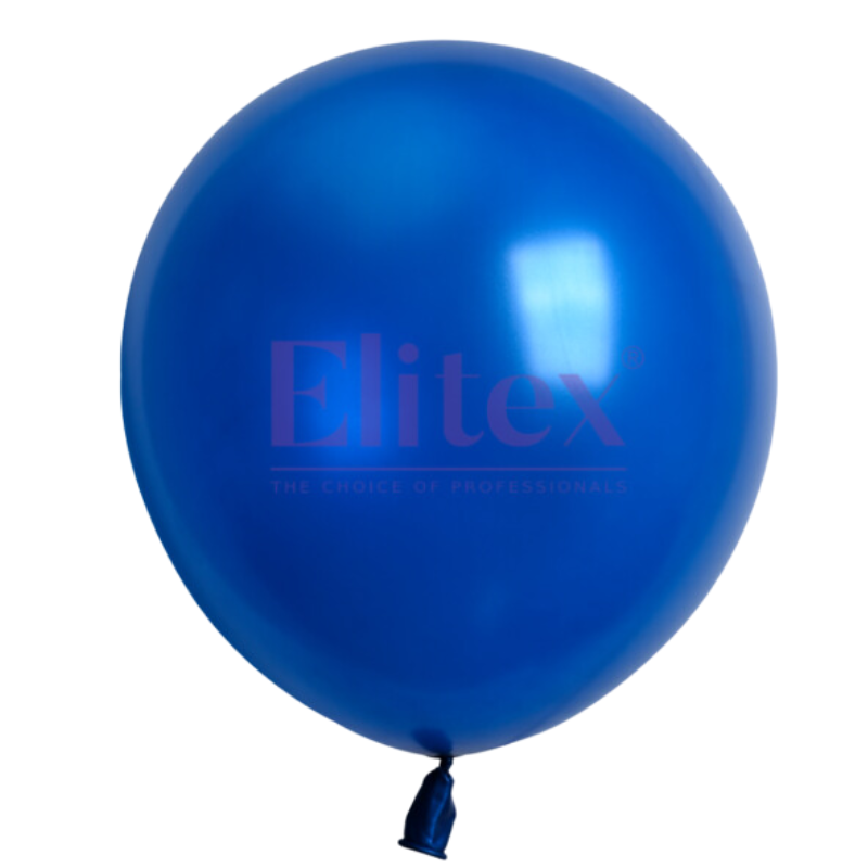 6" Elitex Blue Pearl Round Latex Balloons | 50 Count