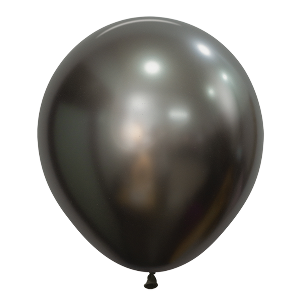 18 Inch Sempertex Silk Midnight Gray Pearl Latex Balloons | 25