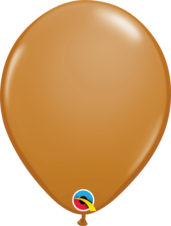 5" Qualatex Fashion Mocha Brown Latex Balloons | 100 Count