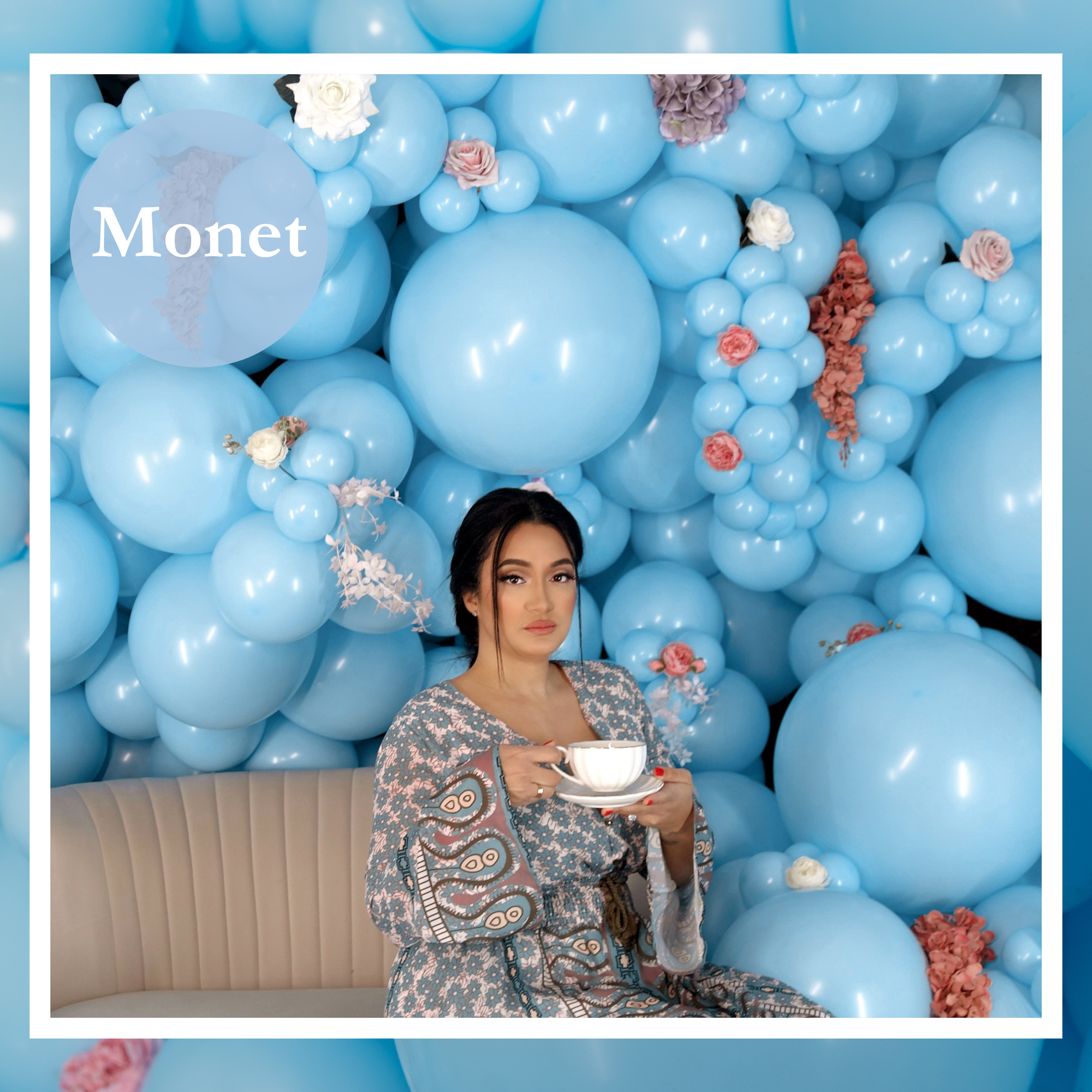36" TUFTEX Monet - Baby Blue Latex Balloons - 3 Foot Giant | 2 Count