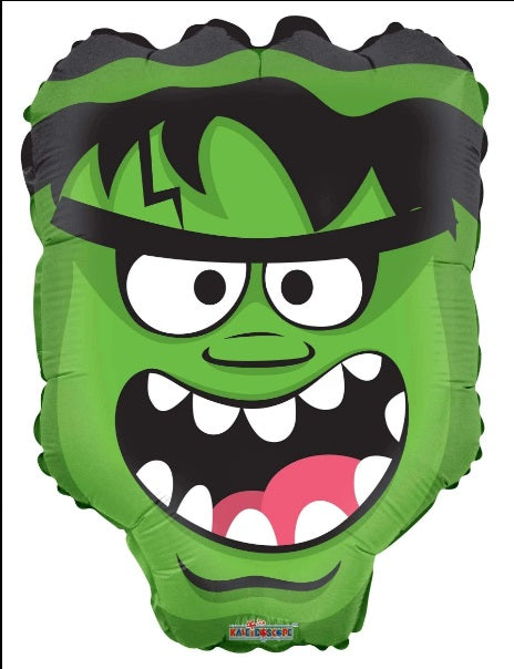18" Monster Head Foil Balloon | Buy 5 Or More Save 20%
