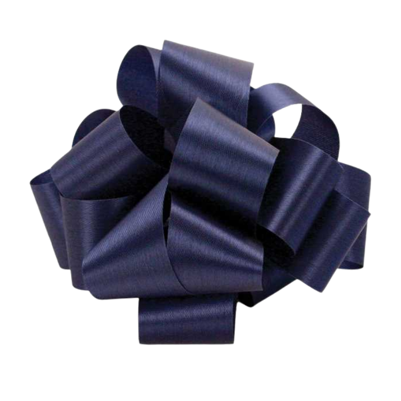 #9 McGinley Satin Navy Satin Acetate Ribbon - 1 5/16 Inch Wide, 100 Yards Long | 1 Spool