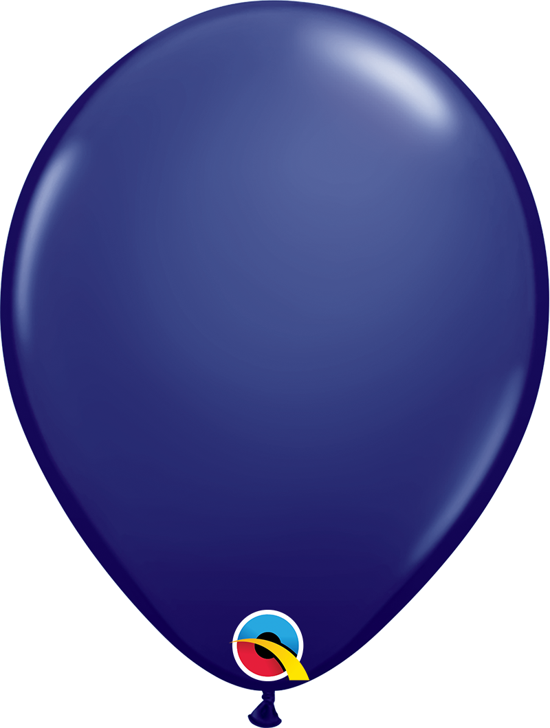 16" Qualatex Fashion Navy Latex Balloons | 50 Count