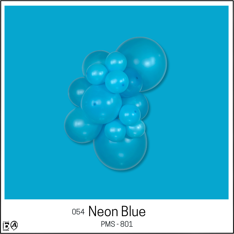 260s Sempertex Neon Blue Twisting - Entertainer Latex Balloons | 50 Count