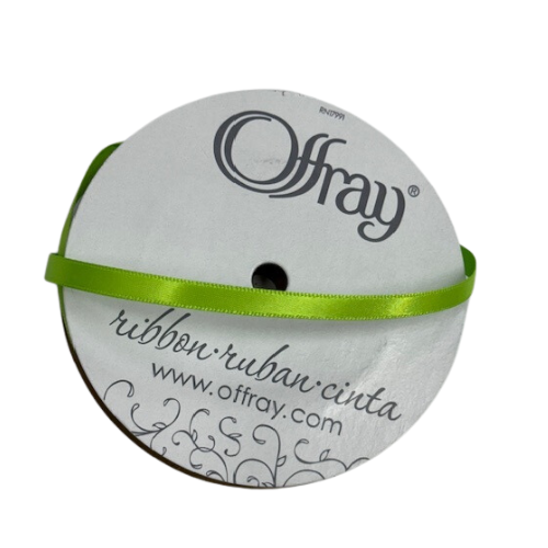 #1 Offray Double Face Satin Ribbon - 1/4" x 20 yards | 1 Spool