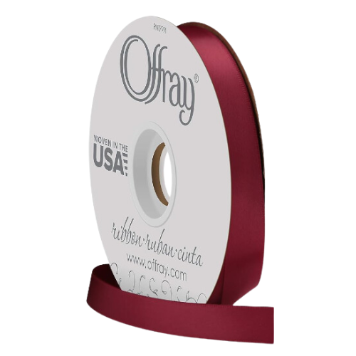 #3 Offray Double Face Satin Ribbon - 5/8" x 50 yards | 1 Spool