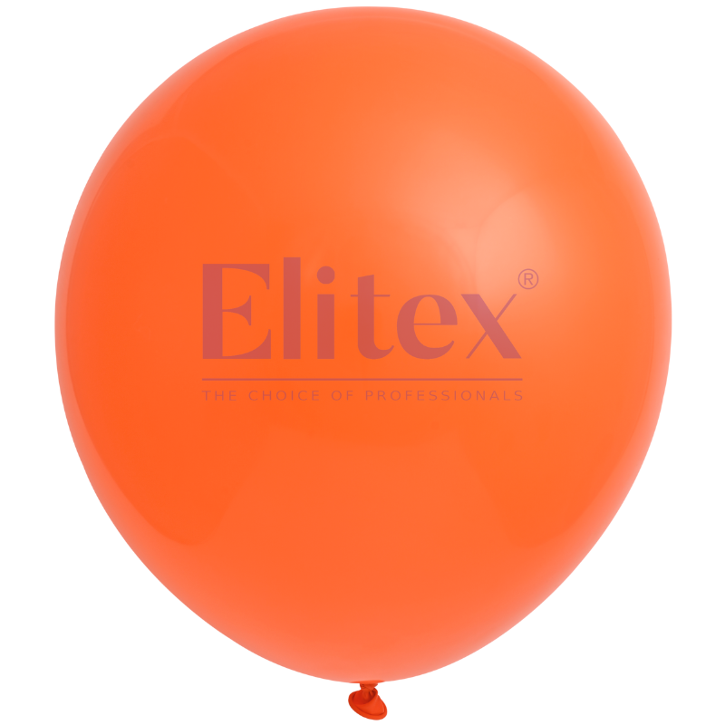 12" Elitex Orange Standard Round Latex Balloons | 50 Count