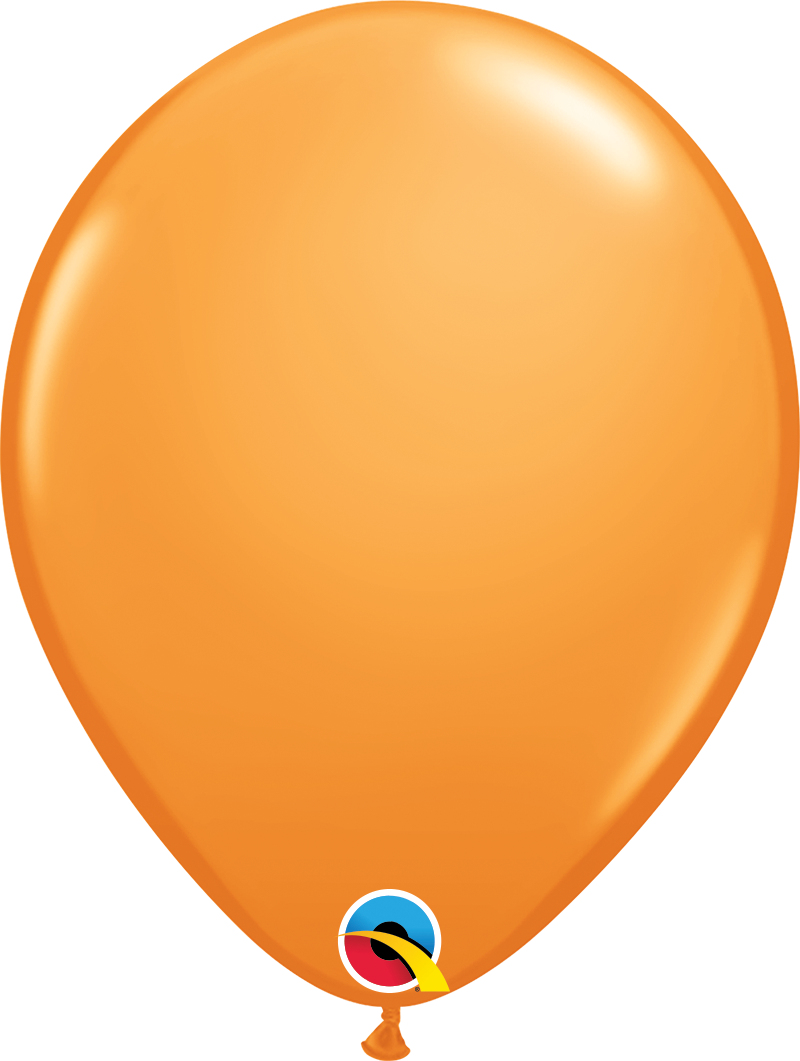 5" Qualatex Orange Latex Balloons | 100 Count